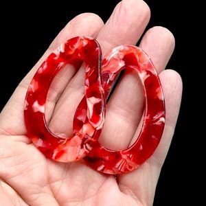 🔥6 Items for $20! Large Vintage Lucite Earrings